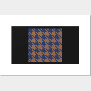 Little Critter Houndstooth - Light Brown and Navy Posters and Art